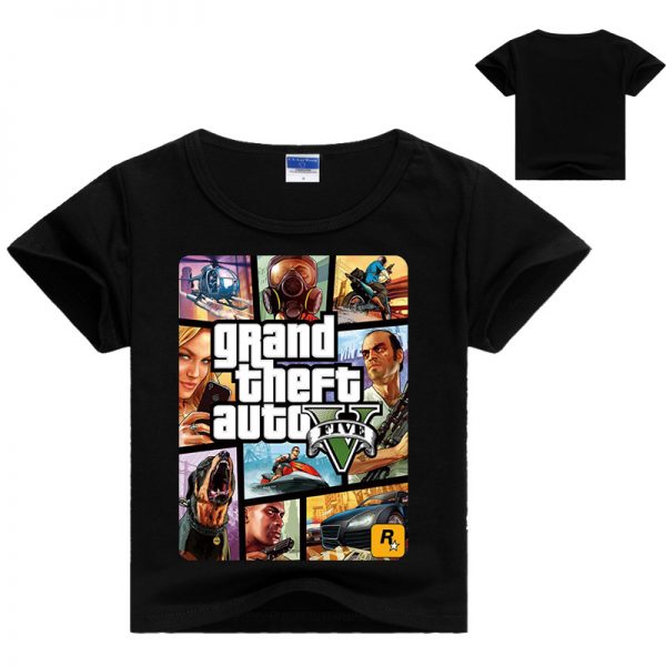 Grand Theft Auto V GTA 5 Kid’s T Shirt Size 4-12 – HERSE Clothing